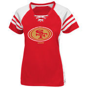 San Francisco 49ers Majestic Women's Draft Me Plus Sizes T-Shirt - Scarlet