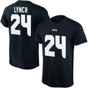 Marshawn Lynch Seattle Seahawks Majestic Big & Tall Eligible Receiver Name and Number T-Shirt - Navy