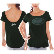 New York Jets Women's Back Track Scoop T-Shirt - Green