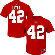 Ronnie Lott San Francisco 49ers Majestic Hall of Fame Eligible Receiver II Name & Number T-Shirt - Scarlet