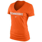 Tennessee Volunteers Nike Women's Arch Mid V-Neck T-Shirt - Tennessee Orange