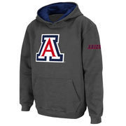 Arizona Wildcats Stadium Athletic Youth Big Logo Pullover Hoodie - Charcoal
