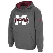 Mississippi State Bulldogs Stadium Athletic Youth Big Logo Pullover Hoodie - Charcoal