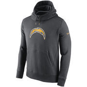 Los Angeles Chargers Nike Championship Drive Gold Collection Hybrid Fleece Performance Hoodie - Charcoal