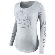 Tampa Bay Rays Nike Women's Fade Long Sleeve T-Shirt - Gray