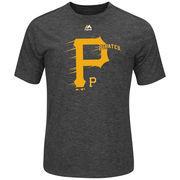 Pittsburgh Pirates Majestic Far Beyond T-Shirt - Charcoal