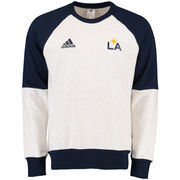 LA Galaxy adidas Culture Crew Sweatshirt - White/Navy