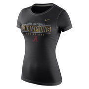 Alabama Crimson Tide Nike Women's College Football Playoff 2015 National Champions Locker Room T-Shirt - Black