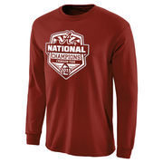 Alabama Crimson Tide College Football Playoff 2015 National Champions Official Long Sleeve T-Shirt - Crimson