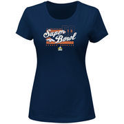 Denver Broncos Majestic Women's Super Bowl 50 Bound At the Show VIII T-Shirt - Navy