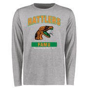 Florida A&M Rattlers Big & Tall Campus Icon Long Sleeve T-Shirt - Ash