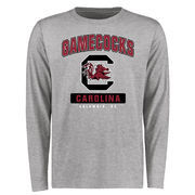 South Carolina Gamecocks Big & Tall Campus Icon Long Sleeve T-Shirt - Ash