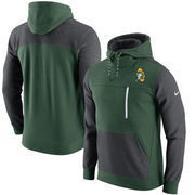Green Bay Packers Nike AV15 Historical Fleece Pullover Hoodie - Green/Charcoal
