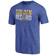 Golden State Warriors Record Breaking Season Golden Record T-Shirt - Royal
