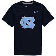 North Carolina Tar Heels Nike Youth Cotton Logo T-Shirt - Navy