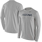 Arizona Wildcats Nike Wordmark Long Sleeve T-Shirt - Heathered Gray