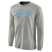 North Carolina Tar Heels Basic Arch Long Sleeve T-Shirt - Gray