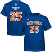 Derrick Rose New York Knicks adidas Preschool Name & Number T-Shirt - Royal