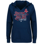 Boston Red Sox Majestic Women's Plus Size Goals Achieve Dreams Pullover Hoodie - Navy