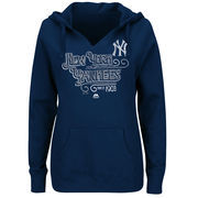 New York Yankees Majestic Women's Plus Size Goals Achieve Dreams Pullover Hoodie - Navy