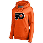 Philadelphia Flyers Women's Primary Logo Fleece Pullover Hoodie - Orange