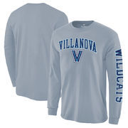 Villanova Wildcats Fanatics Branded Distressed Arch Over Logo Long Sleeve Hit T-Shirt - Light Blue