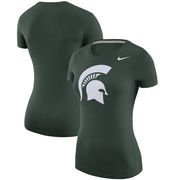 Michigan State Spartans Nike Women's Logo Scoop Neck T-Shirt - Green