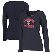 Washington Wizards Fanatics Branded Women's Overtime Plus Size Long Sleeve T-Shirt - Navy