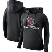 Arizona Cardinals Nike Women's Club Tri-Blend Pullover Hoodie - Black