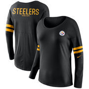 Pittsburgh Steelers Nike Women's Tailgate Long Sleeve T-Shirt - Black