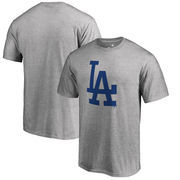 Los Angeles Dodgers Fanatics Branded Primary Logo T-Shirt - Heathered Gray