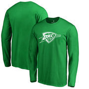 Oklahoma City Thunder Fanatics Branded St. Patrick's Day White Logo Long Sleeve T-Shirt - Kelly Green