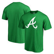 Atlanta Braves Fanatics Branded St. Patrick's Day White Logo T-Shirt - Kelly Green