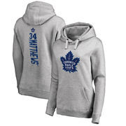 Auston Matthews Toronto Maple Leafs Fanatics Branded Women's Backer Pullover Hoodie - Ash