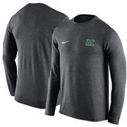 Marshall Thundering Herd Nike Coaches Long Sleeve Performance T-Shirt - Anthracite