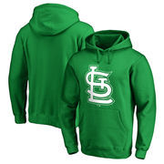 St. Louis Cardinals Fanatics Branded St. Patrick's Day White Logo Pullover Hoodie - Kelly Green