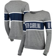 North Carolina Tar Heels League Women's Intramural Long Sleeve Tri-Blend T-Shirt - Heathered Gray