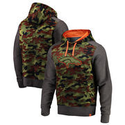 Denver Broncos NFL Pro Line by Fanatics Branded Recon Camo Pullover Hoodie – Olive