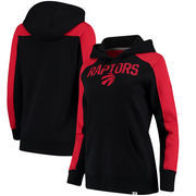Toronto Raptors Fanatics Branded Women's Iconic Fleece Hoodie - Black/Red