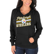 Pittsburgh Steelers Majestic Women's Highlight Play Hoodie - Black