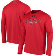 Los Angeles Angels Under Armour Tech Long Sleeve T-Shirt - Red