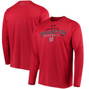 Washington Nationals Under Armour Tech Long Sleeve T-Shirt - Red