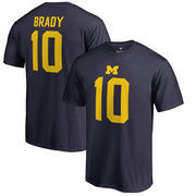 Tom Brady Michigan Wolverines Fanatics Branded College Legends Name & Number T-Shirt - Navy