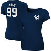 Aaron Judge New York Yankees Majestic Women's Plus Size Name & Number T-Shirt - Navy