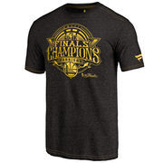 Golden State Warriors Fanatics Branded 2017 NBA Finals Champions Gold Luxe Tri-Blend T-Shirt - Black
