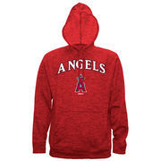 Los Angeles Angels Stitches Digital Fleece Pullover Hoodie - Heathered Red