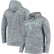 Seattle Mariners Stitches Digital Fleece Pullover Hoodie - Heathered Navy