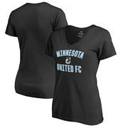 Minnesota United FC Fanatics Branded Women's Victory Arch V-Neck T-Shirt - Black