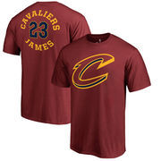 LeBron James Cleveland Cavaliers Fanatics Branded Round About Name & Number T-Shirt - Wine
