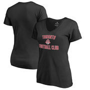 Toronto FC Fanatics Branded Women's Victory Arch V-Neck T-Shirt - Black